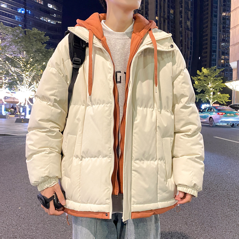 Street Fashion Youth - 패션 남성 후드 코튼 패딩 재킷