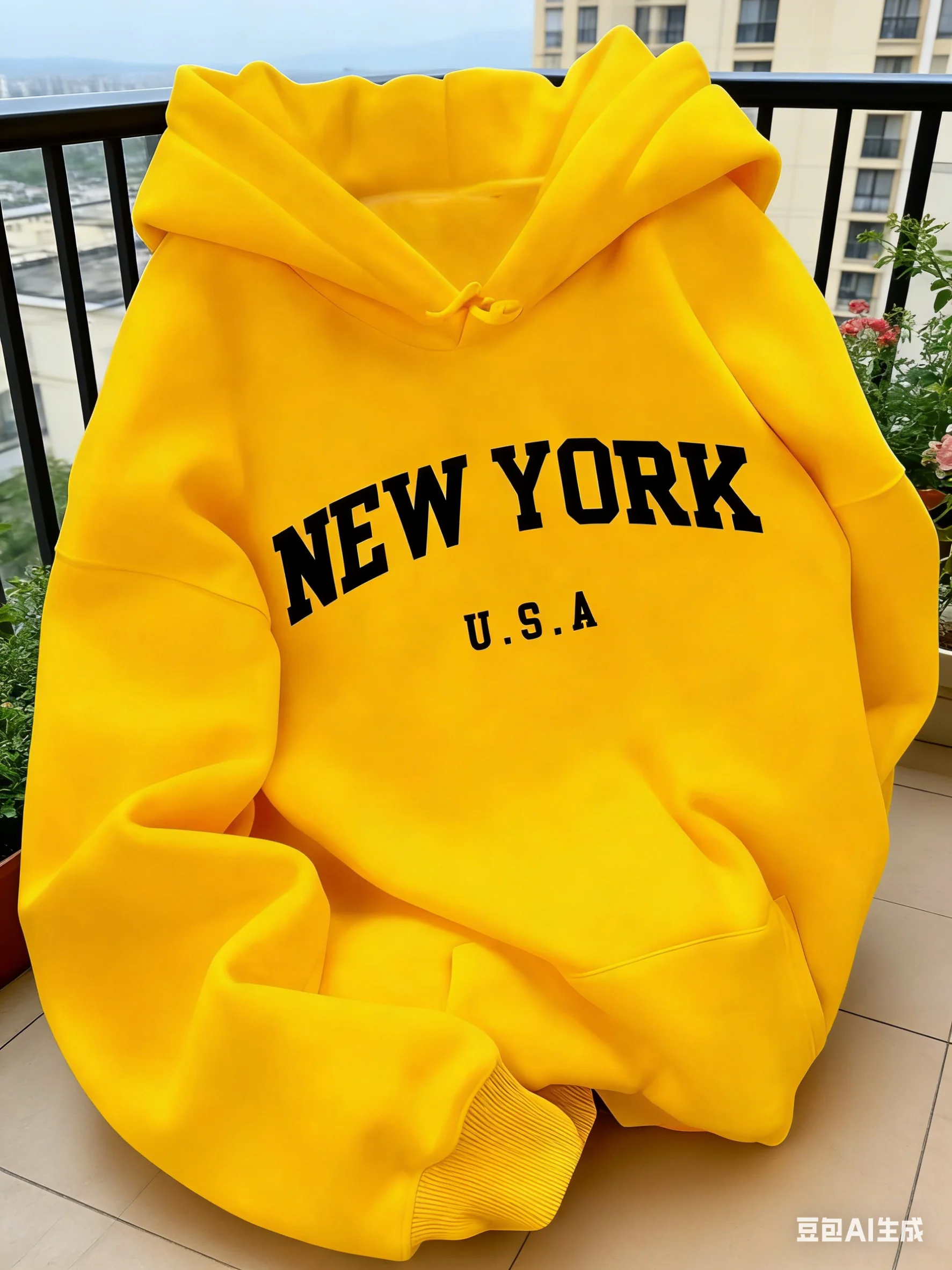 High Street Fashion New York - 여성용 후드 스웨트 캐주얼 컷 뉴욕