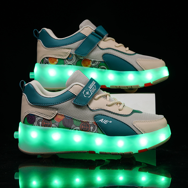Street Fashion Youth - 4륜 접이식 LED 라이트가 있는 유스