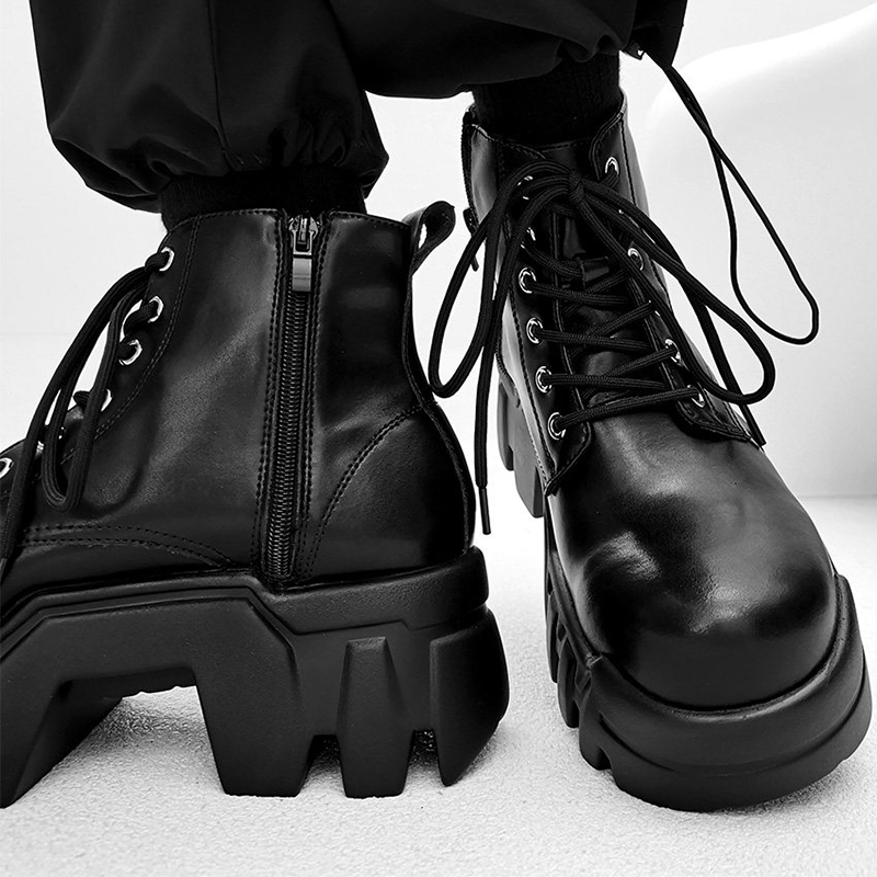 Street Fashion Designers - 럭셔리 패션 남성 부츠 천연 가죽
