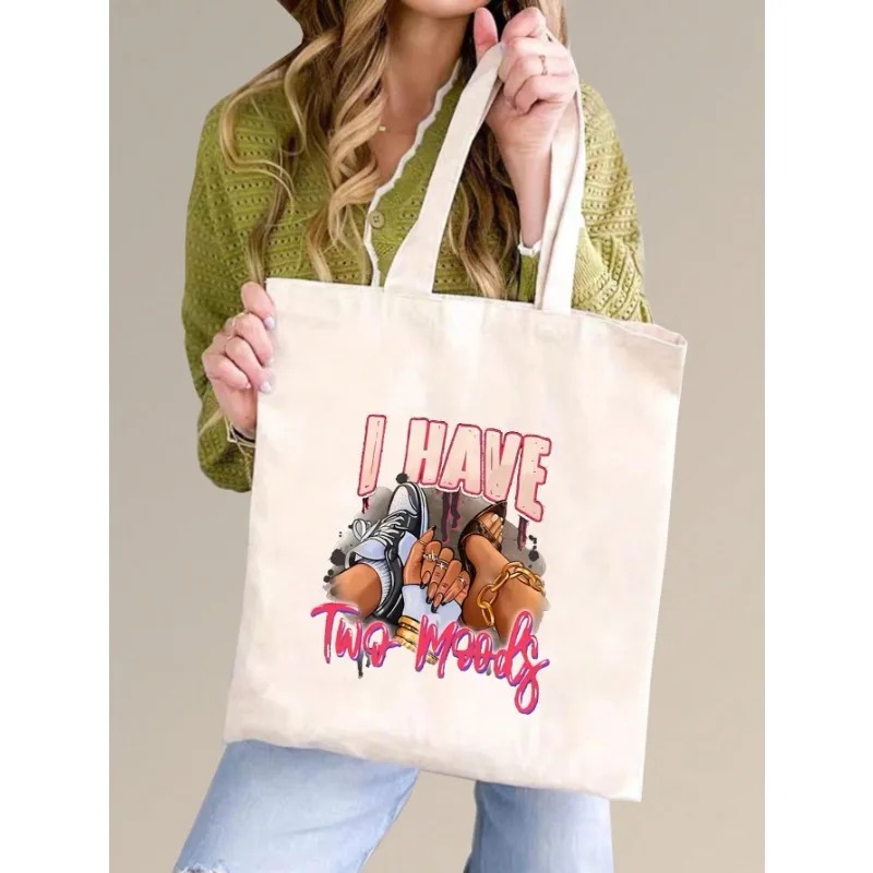 ROMWE Kawaii Bow 패턴 캔버스 숄더백 발렌 - Tote Bag Canvas Print 리뷰 및 가격