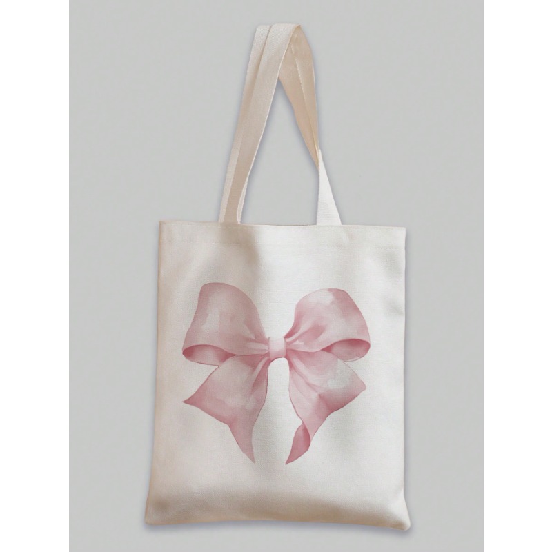 ROMWE Kawaii Bow 패턴 캔버스 숄더백 발렌 - Tote Bag Canvas Print 리뷰 및 가격