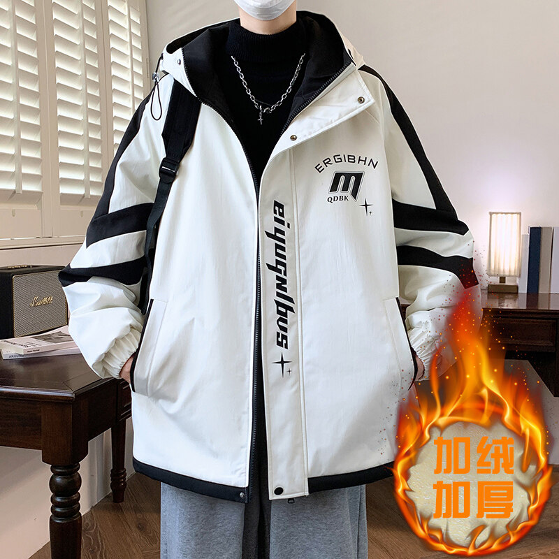 패션 남성용 양털 두꺼운 따뜻한 후드 재킷 2026 가 - Street Fashion Youth 리뷰 및 가격