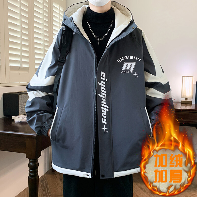 패션 남성용 양털 두꺼운 따뜻한 후드 재킷 2026 가 - Street Fashion Youth 리뷰 및 가격