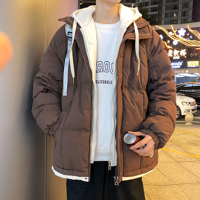 패션 남성 후드 코튼 패딩 재킷 2025 가을 겨울 청 - Street Fashion Youth 리뷰 및 가격
