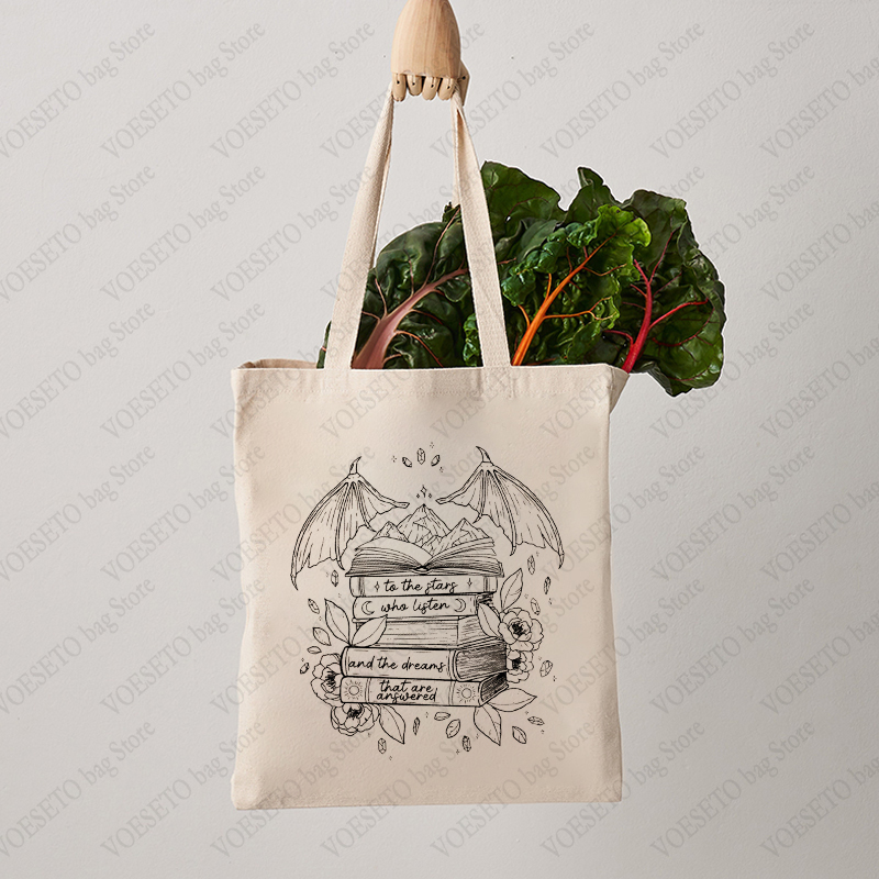 SJM 나이트 코트 럭셔리 토트백, 들리는 별과 그 꿈 - Tote Bag Canvas Print 리뷰 및 가격