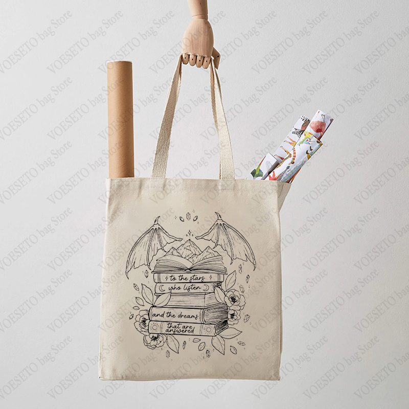 SJM 나이트 코트 럭셔리 토트백, 들리는 별과 그 꿈 - Tote Bag Canvas Print 리뷰 및 가격