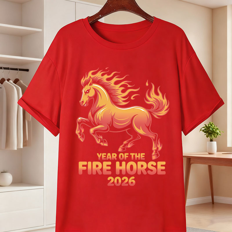 Fire Horse 2026 새로운 여성 티셔츠 중국  - Street Fashion In Chinese 리뷰 및 가격