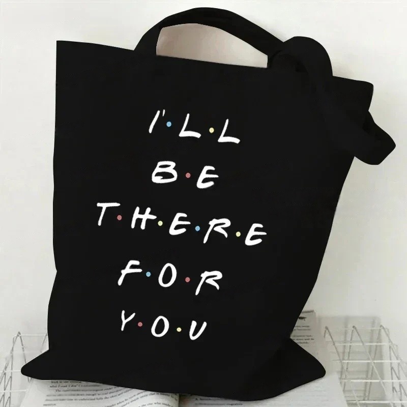 친환경 블랙 '하우 유 두잉 프렌즈' TV 토트백 캔버 - Tote Bag Canvas Print 리뷰 및 가격
