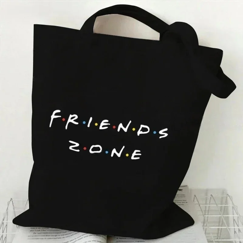 친환경 블랙 '하우 유 두잉 프렌즈' TV 토트백 캔버 - Tote Bag Canvas Print 리뷰 및 가격