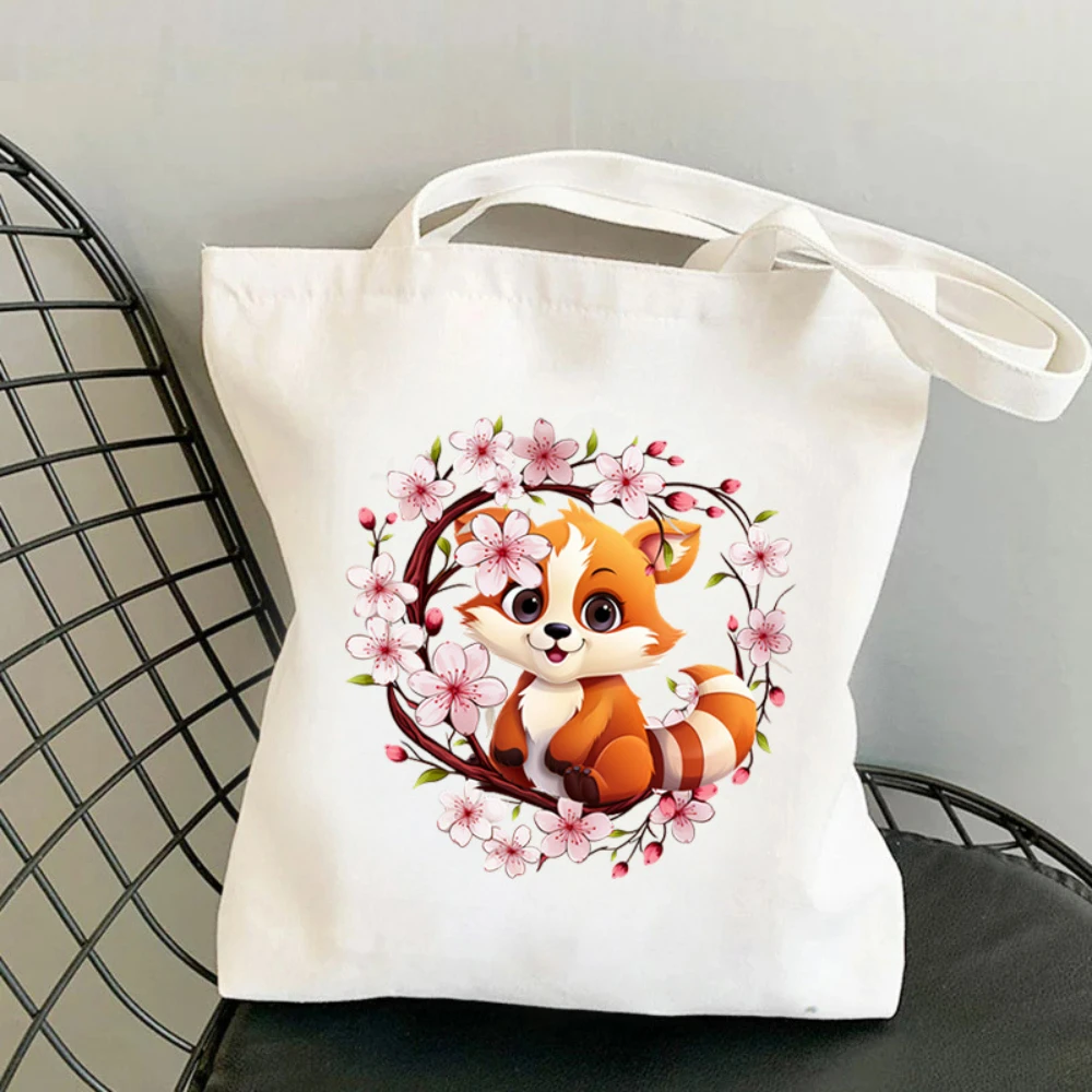 1pc 코알라 벚꽃 프린트 캔버스 토트 백 친환경 재사 - Tote Bag Canvas Print 리뷰 및 가격